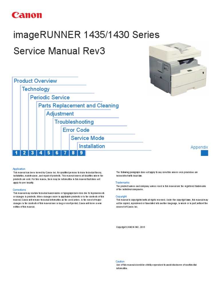 iR1430_1435-SM-E.pdf | Electrical Connector | Signal (Electrical  Engineering)