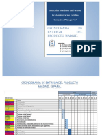 Cronograma Del Producto en Equipo