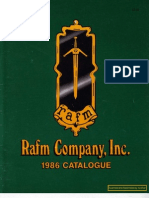 RAFM 1986 Catalog