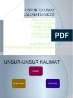 Unsur Kalimat Dan Kalimat Efektif