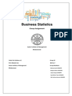 Business Statistics: Group Assignment