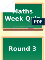 Maths Week Quiz