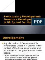 Participatory Development