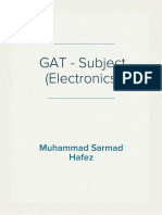 GAT - Subject (Electronics)