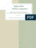 Approach To Arabic Linguistics PDF