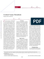 Linician Pdate: Cerebral Venous Thrombosis