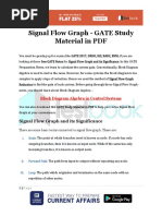 Signal Flow Graph - GATE Study Material in PDF