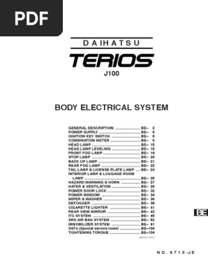 Fuse Box In Daihatsu Terio - Wiring Diagram