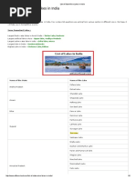 List of State Wise Lakes in India