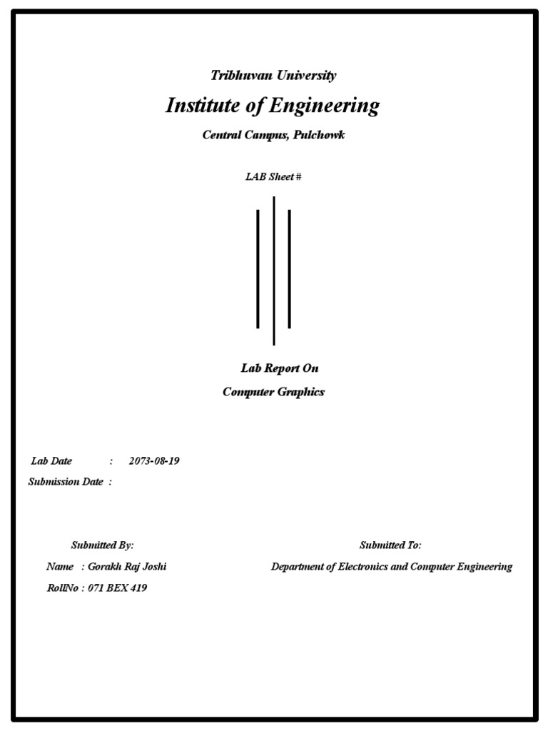 Institute of Engineering: Tribhuvan University | PDF