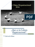 Cultura y Clima Organizacional