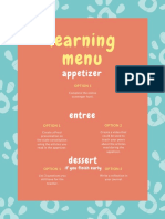 Learning Menu