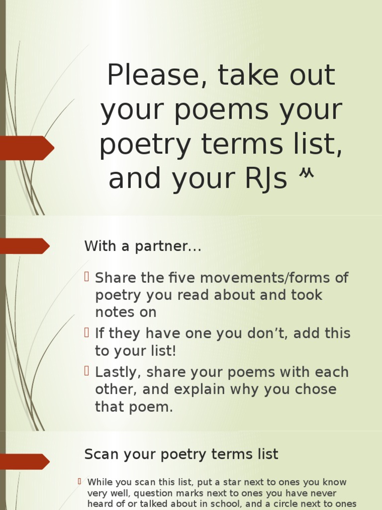 Poetry Analysis and Collaboration Guide | PDF | Language Arts ...