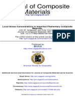 Local Stress Concentrations in Imperfect Filamentary Composite Materials