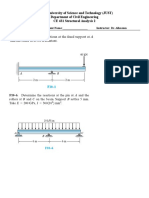 Jordan University of Science and Technology (JUST) Department of Civil Engineering CE 431 Structural Analysis 2