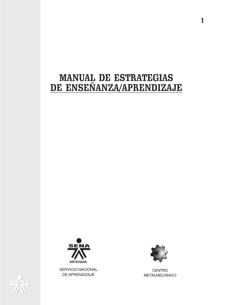 Manual de Estrategias de Enseñanza Aprendizaje PDF | PDF | Aprendizaje ...