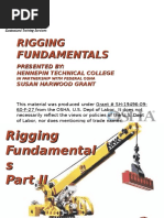 Lifting and Rigging Fundamentals Guide | PDF | Structural Load ...