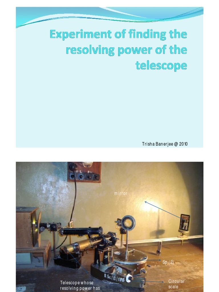 Resolving Power of Prism Experiment | PDF | Diffraction | Angular ...