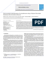 Electrocatalytic Hidrgenation of Acetopheno