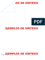 Sintesis Ejemplos