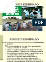 Regimen Subsidiado en Colombia