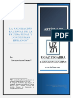 La Valoración Racional de La Prueba Penal