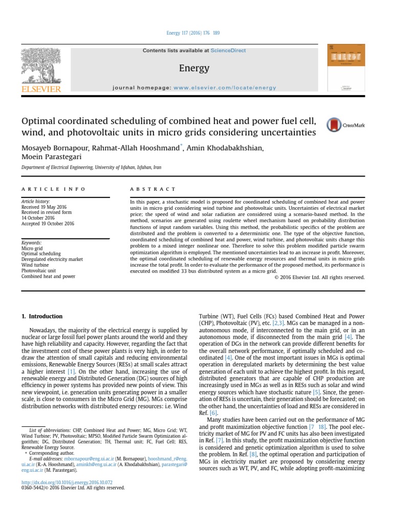 Energy Management in Micro Grid | PDF | Distributed Generation ...