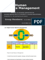 Project Human Resource Management: Group Members
