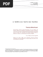 O Tempo Do Texto No Teatro