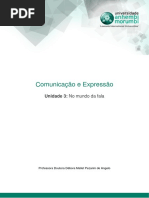 Comunicação e Expressão - Unidade 3