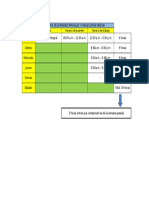 Horario de Exámenes Parciales y Finales