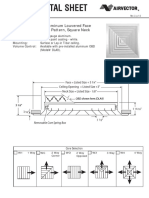 N DLA: Ceiling Diffuser - Aluminum Louvered Face Directional Fixed Air Pattern, Square Neck