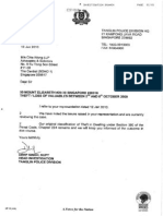 Letter From Head Investigation - 190110