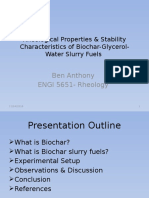 Rheological Study of Biochar-Glycerin-Water Slurry Fuels Presentation