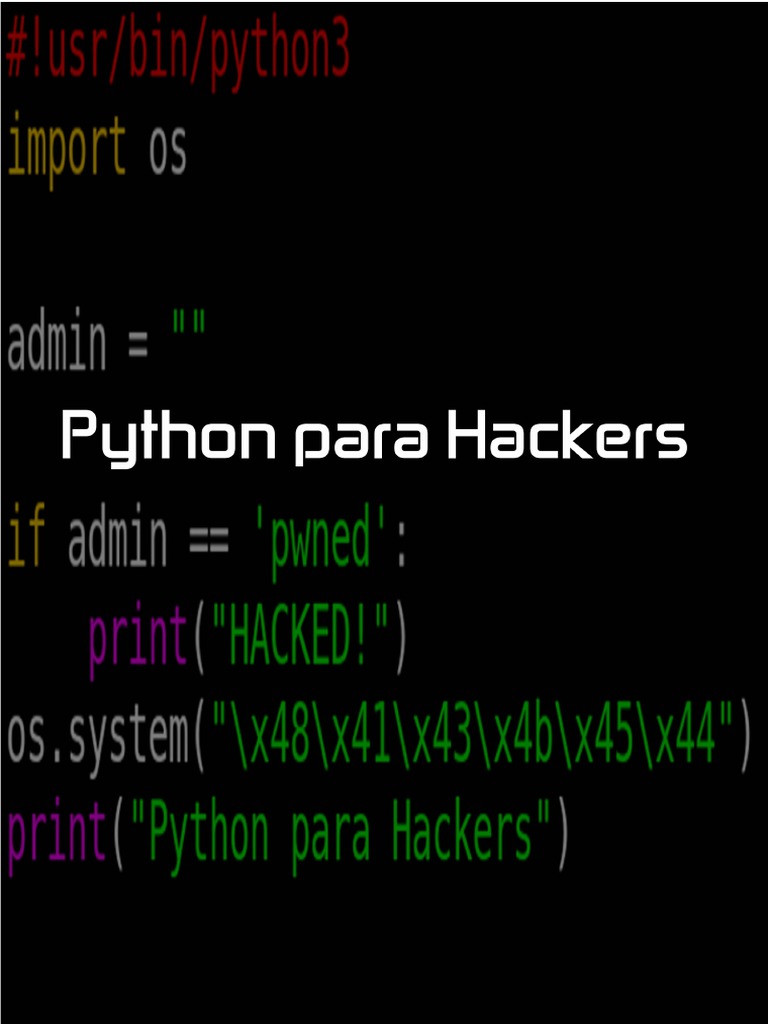 Ebook Python para Hackers | PDF | Python (linguagem de programação ...