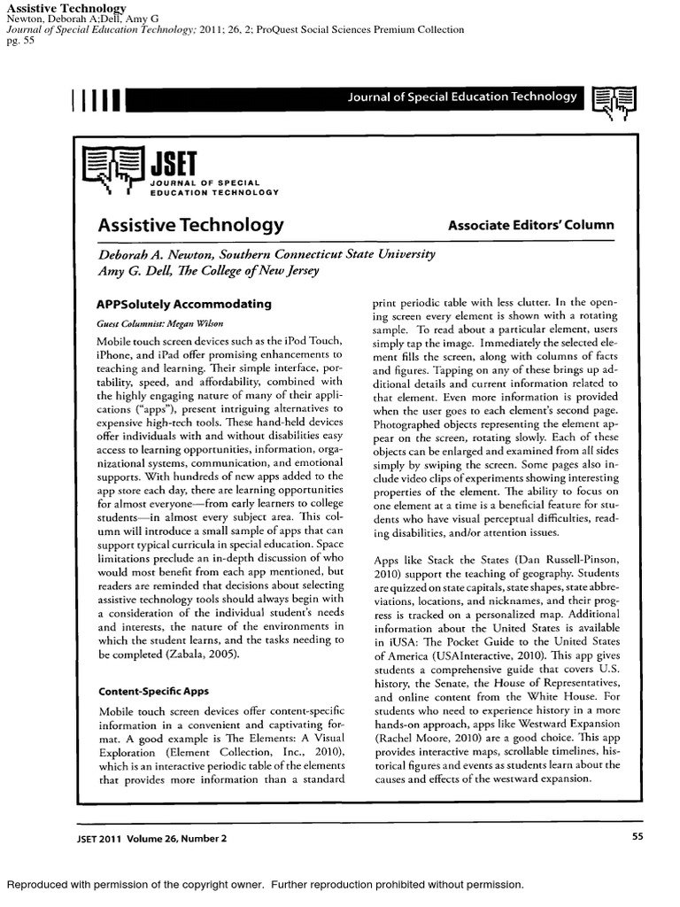 Assistive Technology | PDF | Science & Mathematics | Computers