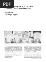 Meios de Comunicação, Voto e Conflito Politico No Brasil