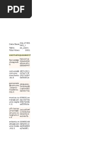 Government of Italy Hacked Database