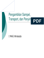 P 2 Pengambilan Sampel, Transport, Dan Penyimpanan [Compatibility Mode]