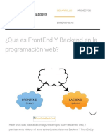 ¿Que Es FrontEnd Y Backend en La Programación Web_ _ Ser Programador