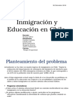 Inmigración y Educación en Chile