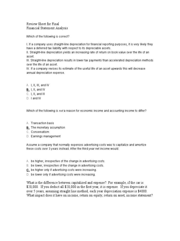Depreciation and Cash Flow Analysis | PDF | Book Value | Depreciation