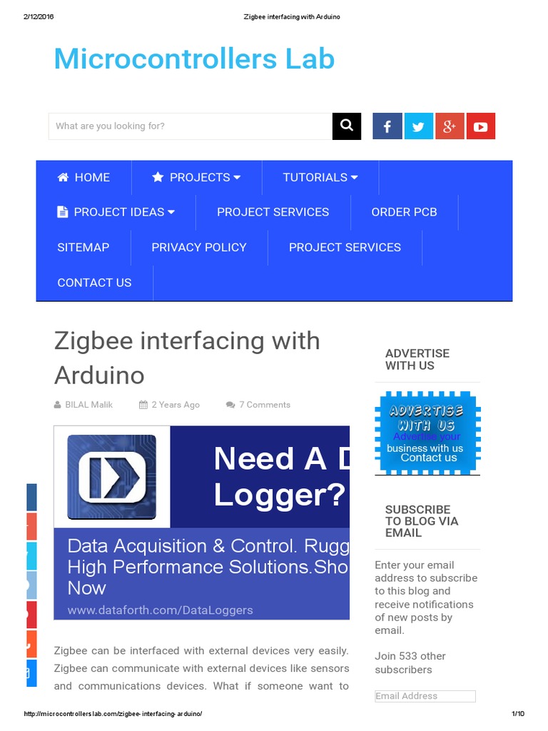 Zigbee Interfacing With Arduino | PDF | Arduino | Manufactured Goods