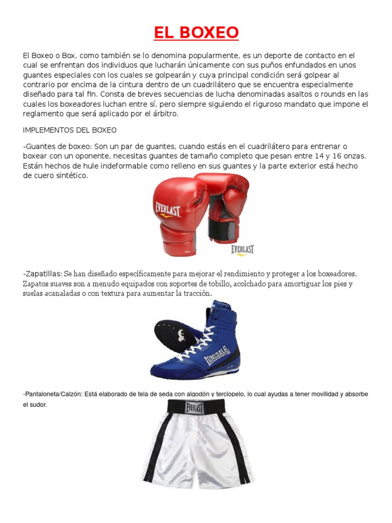 El Boxeo | PDF | Deportes | Ocio