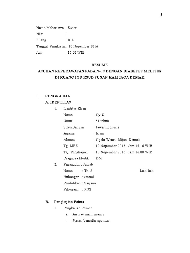 Resume Diabetes Melitus Doc