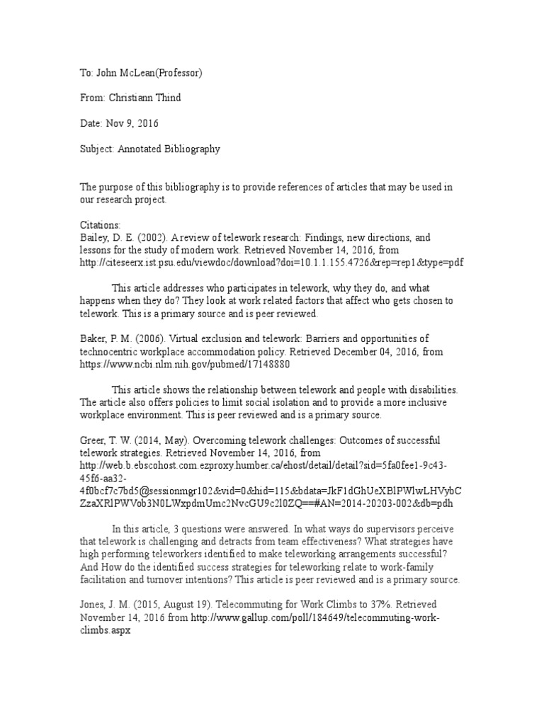 Annotated bibliography assignment picture