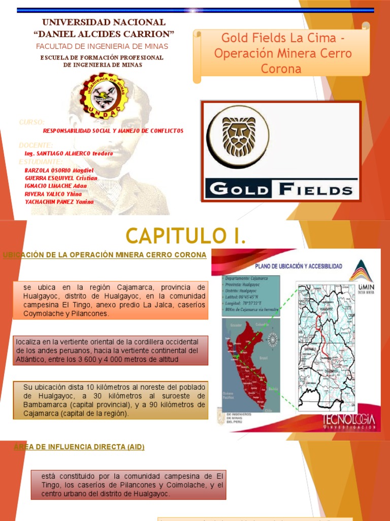 Gold Fields La Cima - Operacion Minera Cerro Corona Final | PDF ...