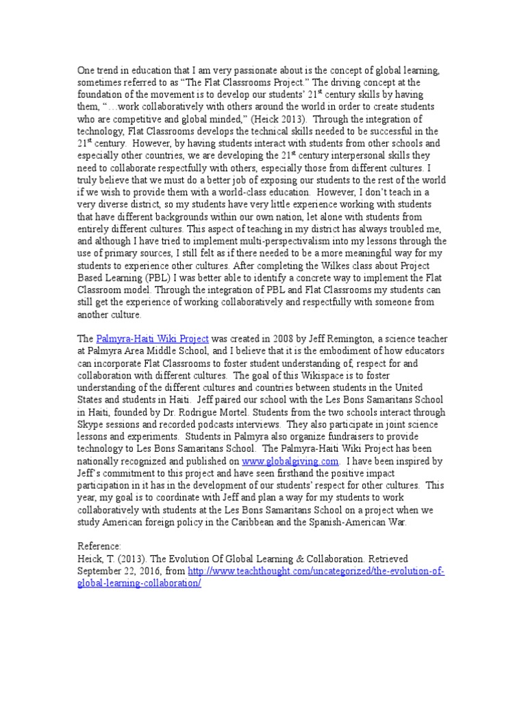 Enhancing Global Learning in Education | PDF | Classroom ...