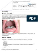 Peritonsillar Abscess in Emergency Medicine: Practice Essentials