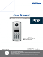 DRC GAC GAB Commax Comax Videointerfon Bloc Post Exterior Manual Instalare